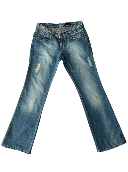 Calvin Klein - Bel Detaylı Jean
