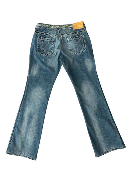 Calvin Klein - Bel Detaylı Jean